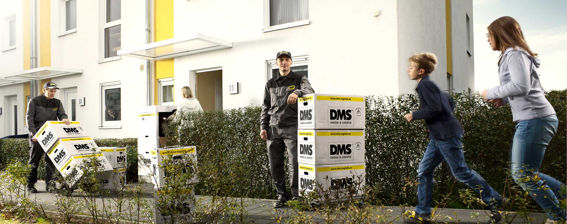 Umzug einer Familie